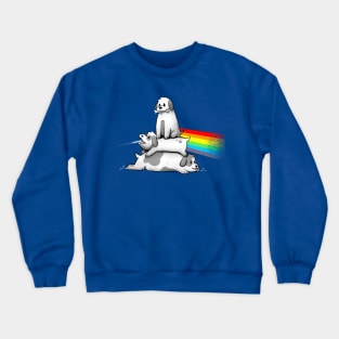 Bark Side of the Moon - Cute Dog Music Gift Crewneck Sweatshirt